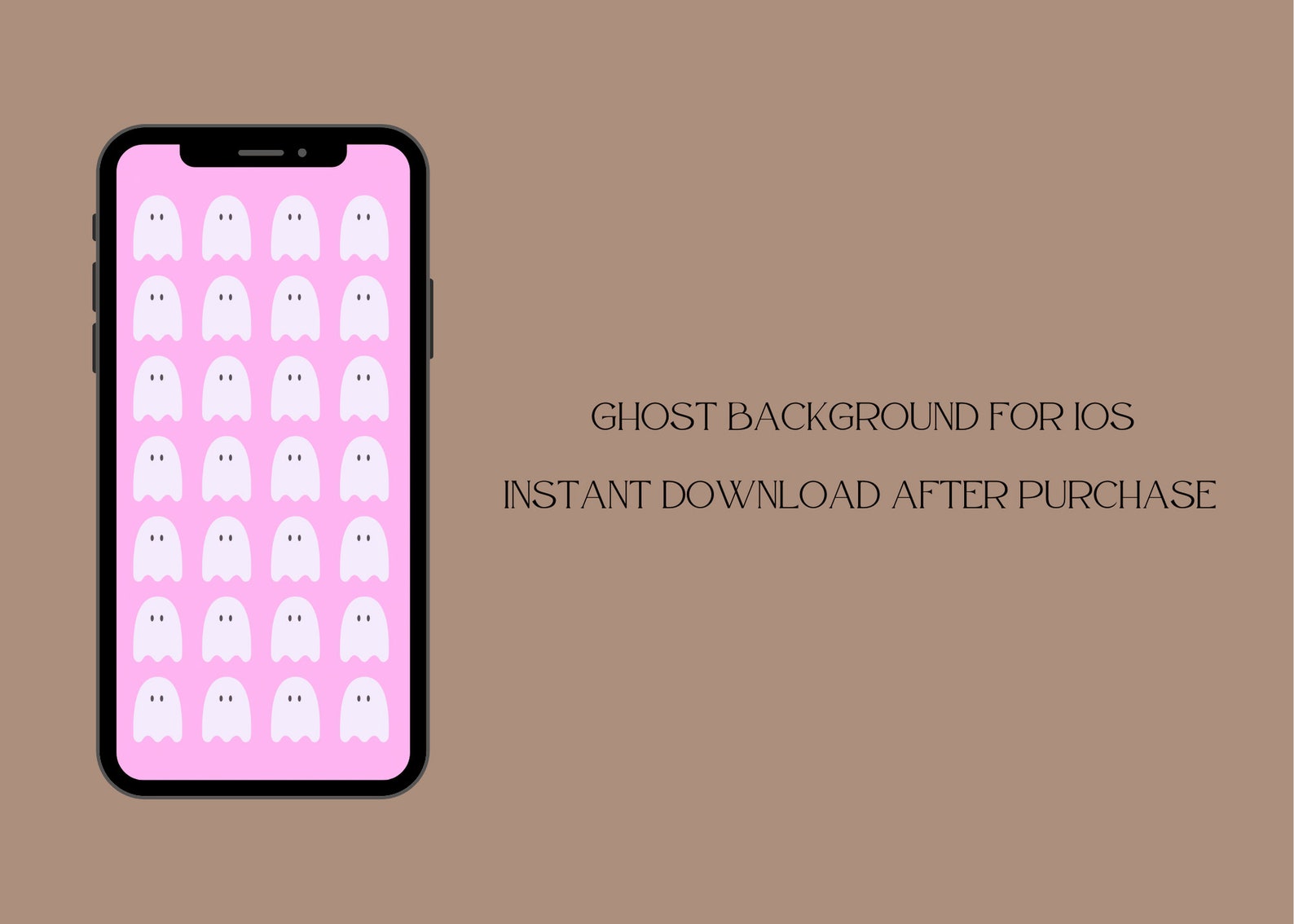 Pink Ios Lockscreen Pink Ghost Lock Screen for iPhone - Etsy
