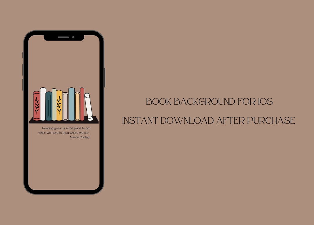 Books Lock Screen for iPhone - Etsy UK