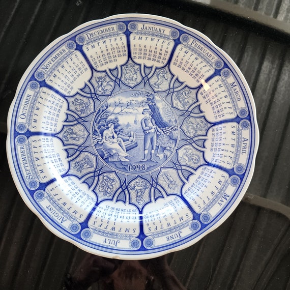 Spode Blue Room Calendar Plate WOODMAN 1998 Etsy Australia