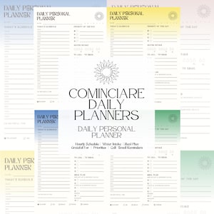 Digital Daily Planner, Portrait Digital Planner, iPad 365 day planner, Daily Schedule, iPad Planner, GoodNotes Planner, Notability Planner