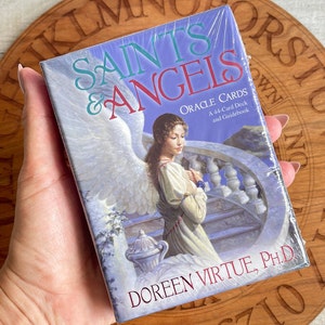Saints & Angels Oracle Cards par Doreen Virtue - Jeu de tarot scellé en usine, rare, épuisé