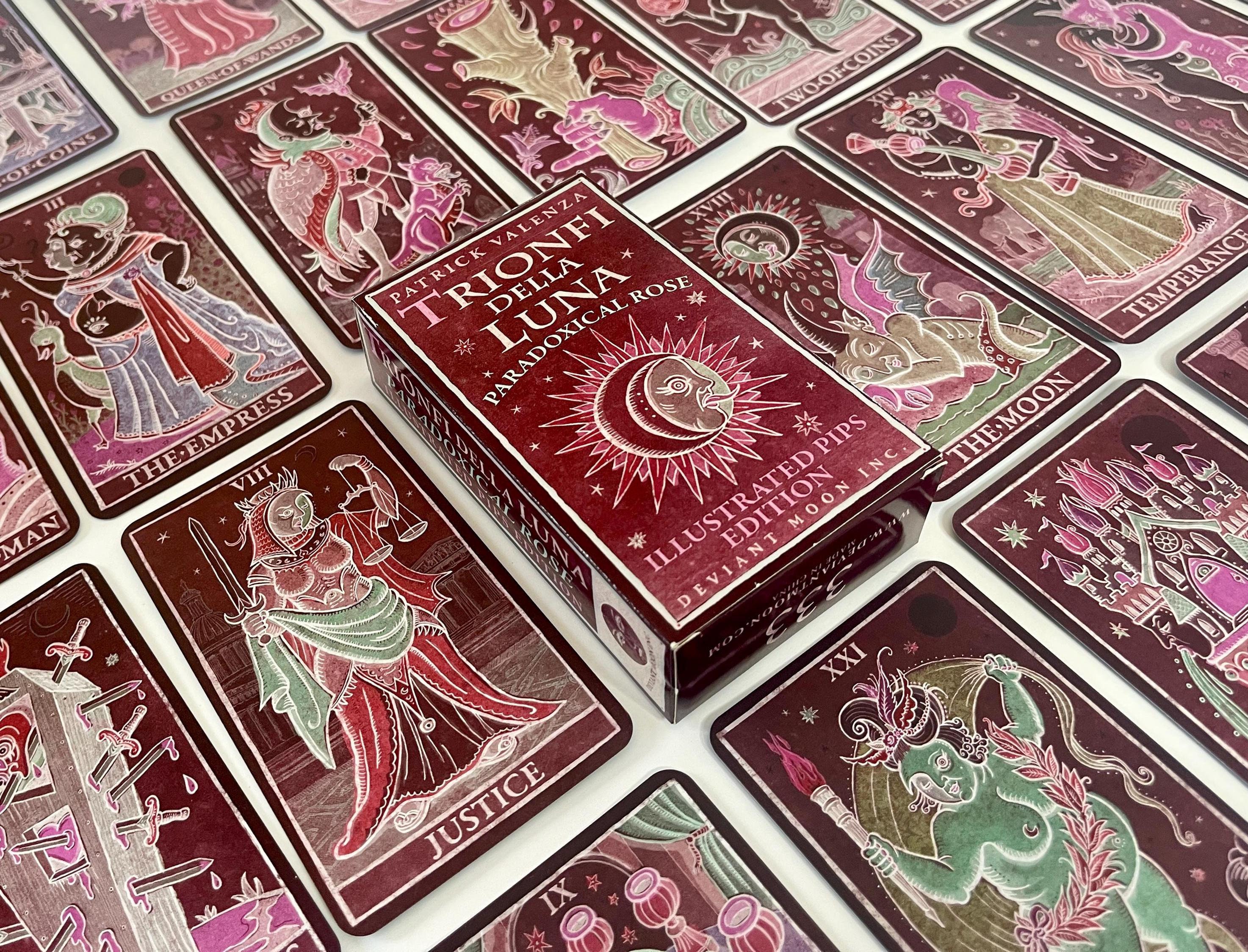 Trionfi Della Luna illustrated タロットカード Trionfi Della Luna Tarot: Fully Illustrated 78-card Tarot
