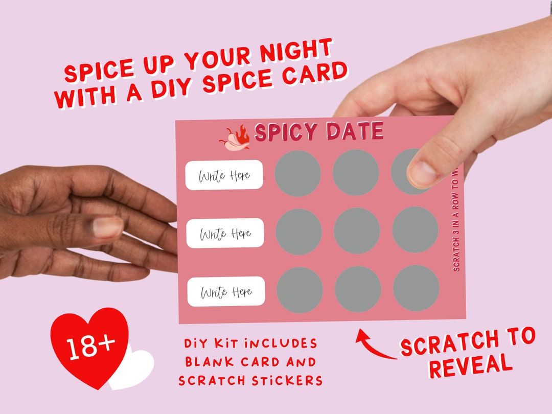 DIY Spicy Scratch Card Date Night Card Adult Scratch Card Etsy Australia