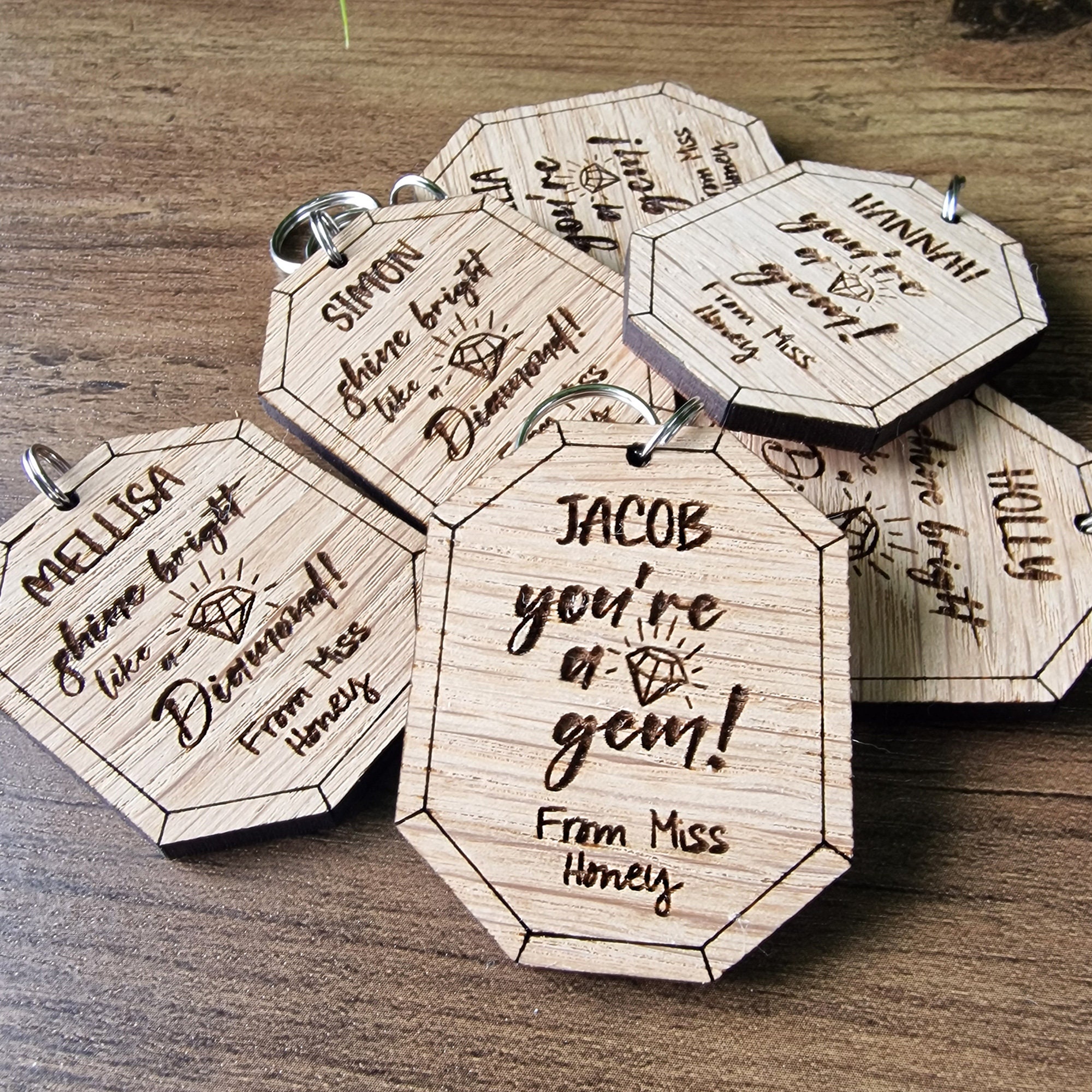 End of Year Term Gift From Teacher Personalised Wooden Shine Bright ...