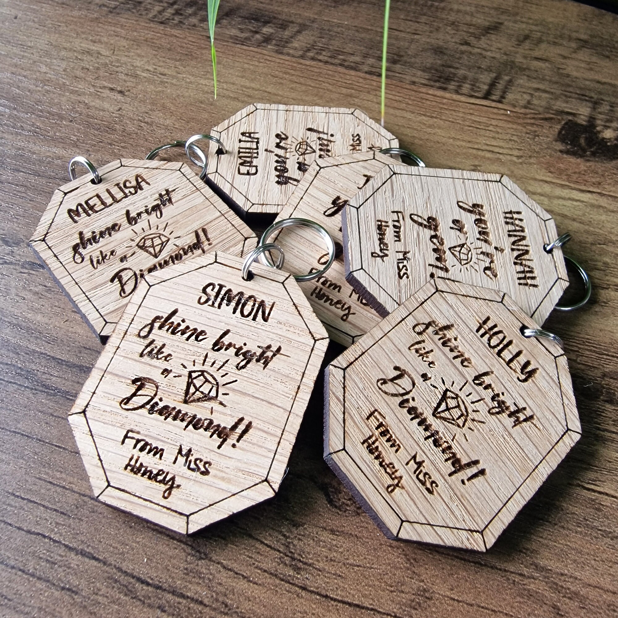 End of Year Term Gift From Teacher Personalised Wooden Shine Bright ...
