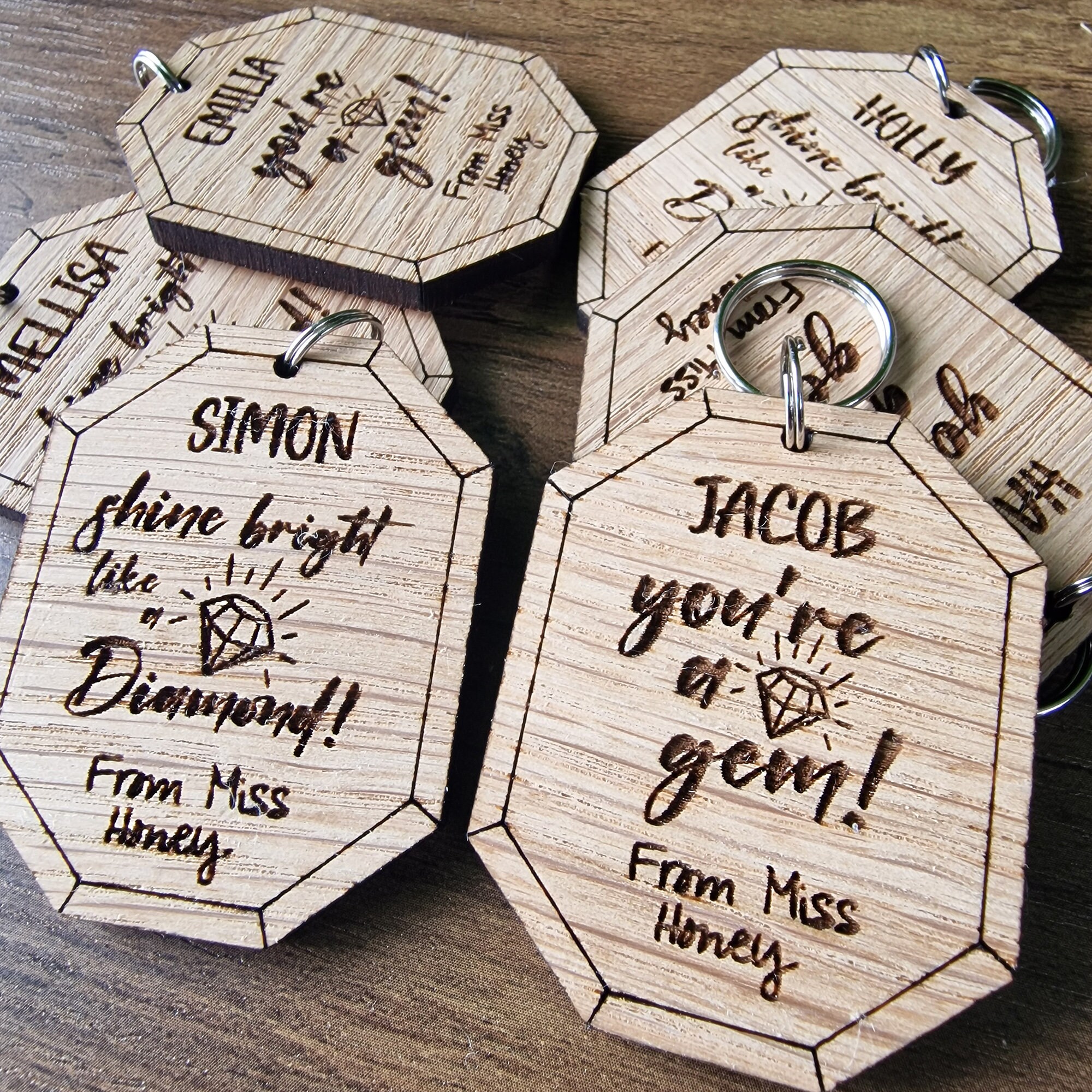 End of Year Term Gift From Teacher Personalised Wooden Shine Bright ...