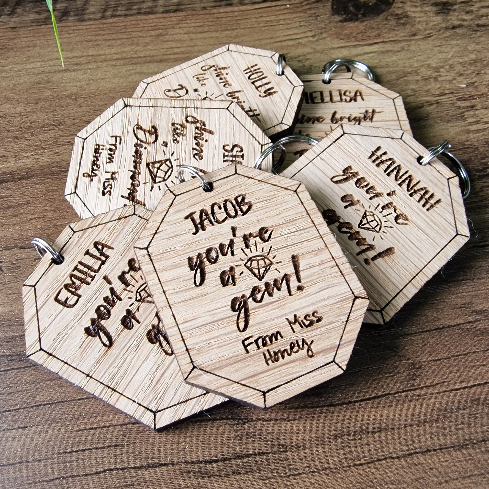 End of Year Term Gift From Teacher Personalised Wooden Shine Bright ...