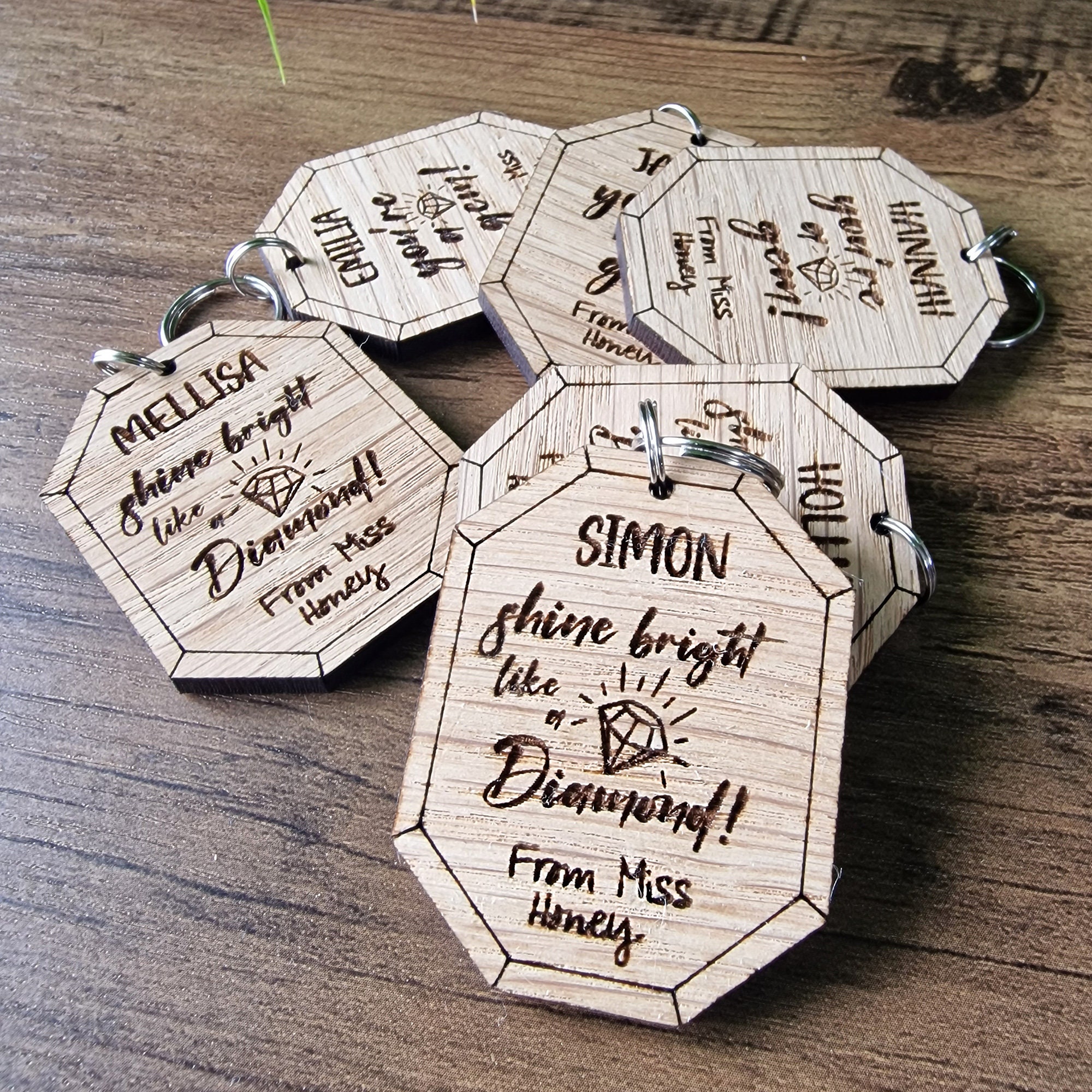 End of Year Term Gift From Teacher Personalised Wooden Shine Bright ...