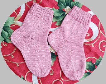 Children Merino Socks, 100% Natural Merino Wool, Soft and Warm, hypoallergenic , Children Socks, Fit for foot size 16-17 cm/6.25-6.675 inch