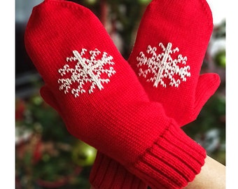 Women's Merino Wool Mittens: Warm and Stylish Present for Mom | Handmade Winter Clothing | Winter essentials | Gift for her