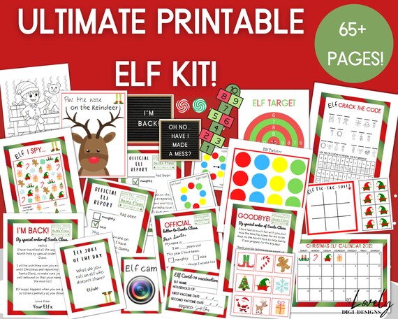 Ultimate Printable Elf Kit Elf Ideas Elf Accessories Elf