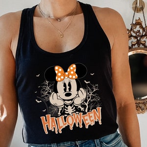 Disney Halloween Racerback, Mickey Minnie Tank, Disney Matching Tops, Disneyworld Womens Racerback, Disneyworld Halloween  2025 Tee Shirt
