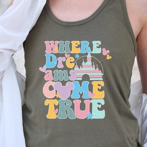 Disney Trip Racerback, Retro Dreams Tank, Best Day Ever Tank, Disneyworld Ears Tank, Disney Matching Top, Disney Ladies Racerback