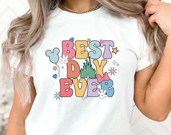 Disney Best Day Ever T-shirt, Retro Family Trip Tee