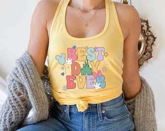 Disney Best Day Ever Racerback Tank, Matching Trip Shirt