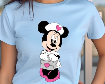Minnie Mouse Nurse Shirt, Disney Gift for Nurses