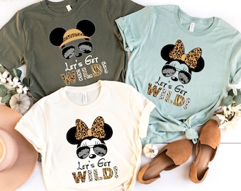 Disney Animal Kingdom Shirt, Mickey Minnie Safari Tee