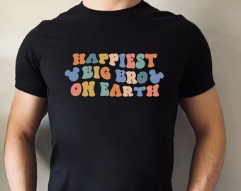 Happiest Big Bro On Earth Shirt, Retro Disney Trip Tee