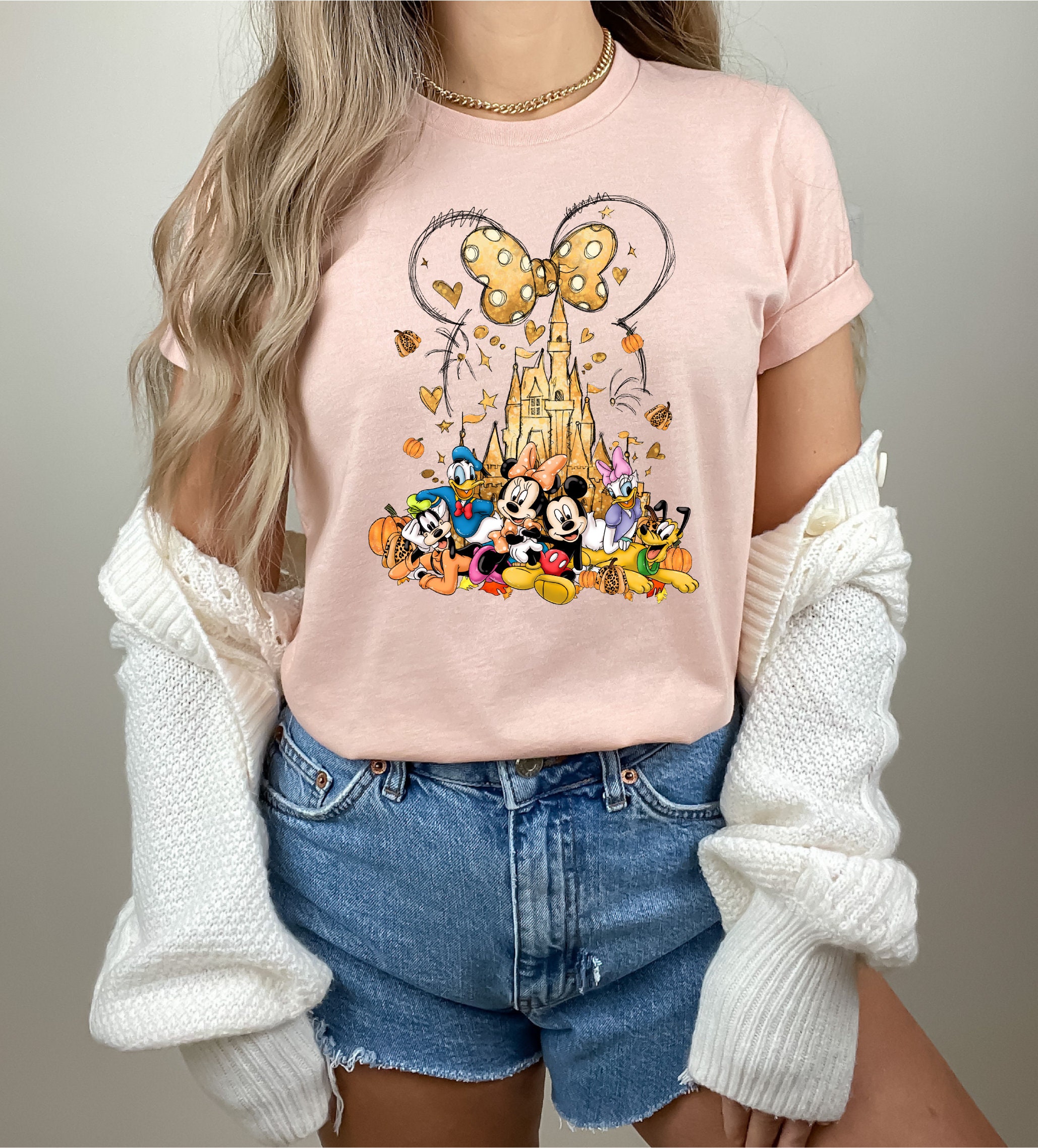 Disney Fall Themed Shirt, Watercolor Castle T-shirt, Mickey Friends Tee ...
