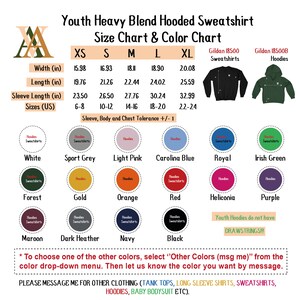 a chart of clothing sizes and colors for men