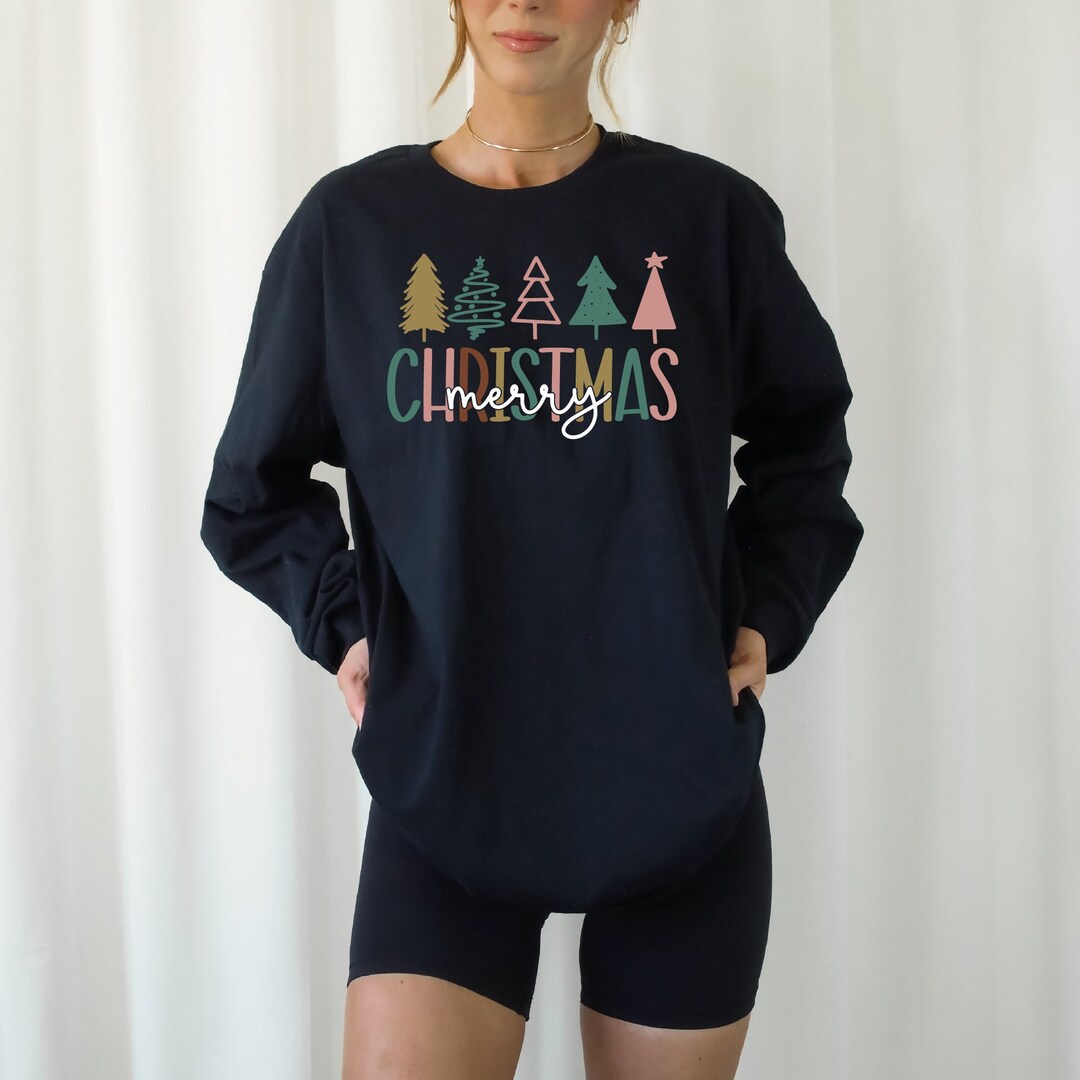 Christmas Tree Long Sleeve, Christmas Matching Long Sleeve, Merry