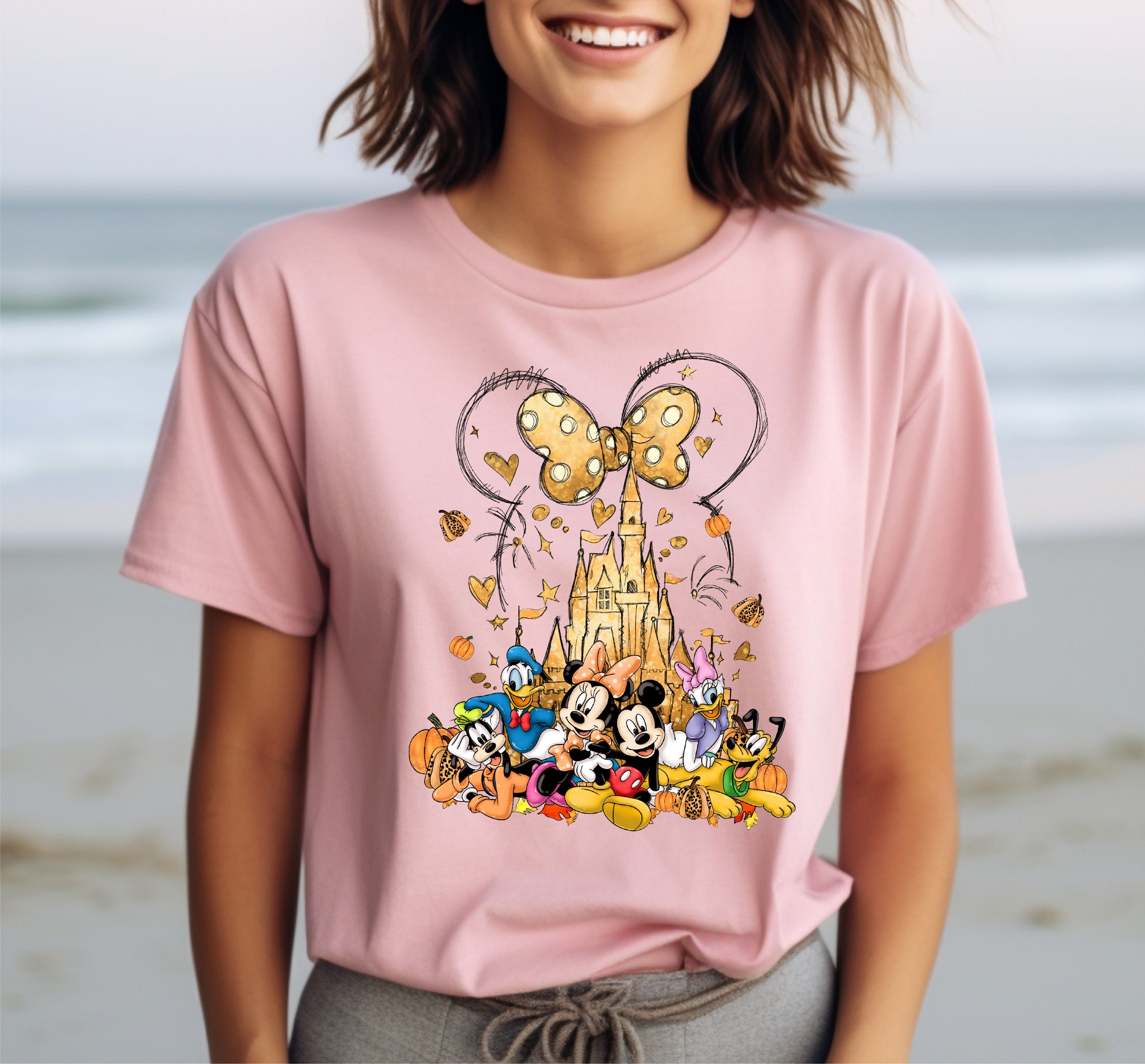 Disney Fall Themed Shirt, Watercolor Castle T-shirt, Mickey Friends Tee ...
