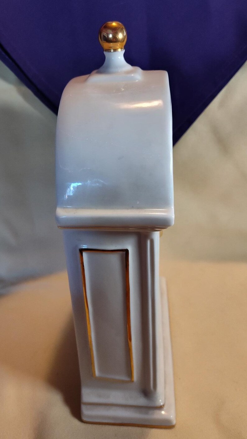 Thomas Kinkade Clock, Ceramic, Art, Sweetheart Cottage, 2004. Etsy