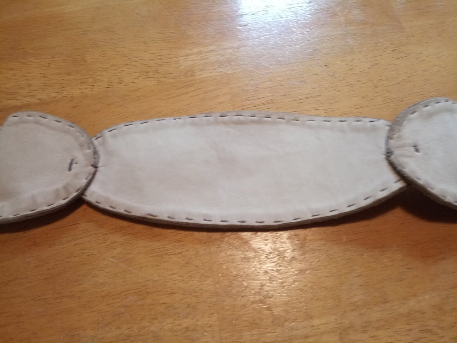 1940-1950 handmade suede belt 1940 main image 3