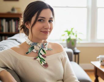 Magnifique collier de perles fait main - Été chic des années 1920, mariage, mariée EXPÉDITION GRATUITE