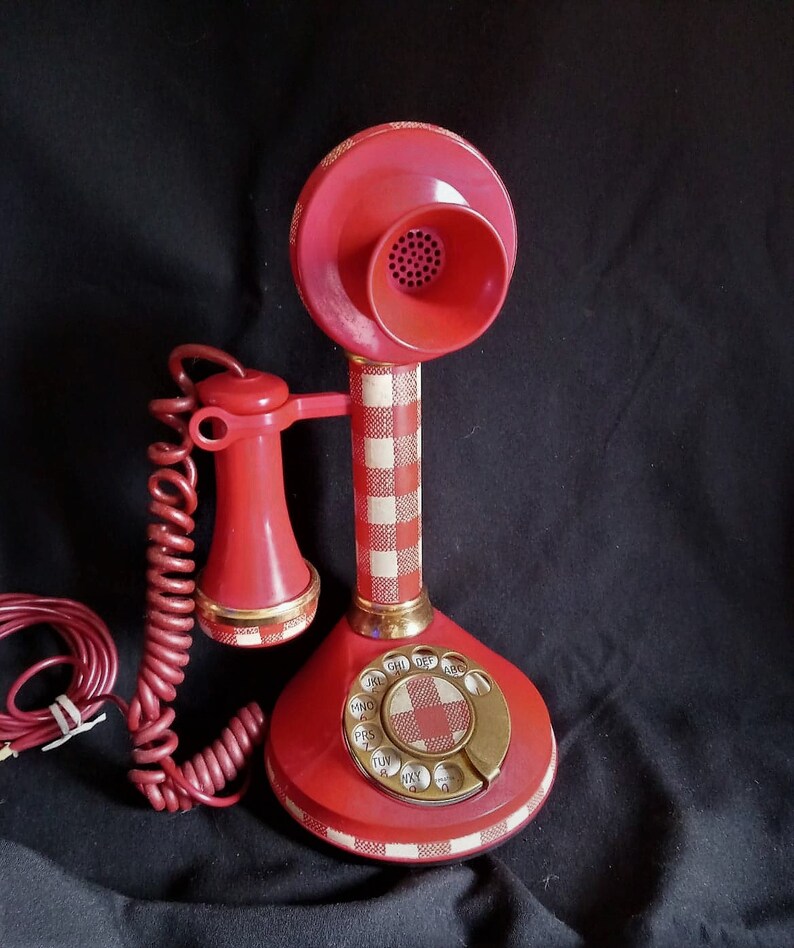 Early 70s Vintage Candlestick Phone. Etsy