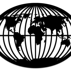 Estilo funciona elegante mapa do mundo designer decoração placa sinal, estilos de painéis, superfície mais fácil de decorar biblioteca, belo espaço para interior