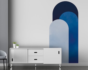 Boho Arch Wall Decal, Colorful Headboard Sticker_EGA_168