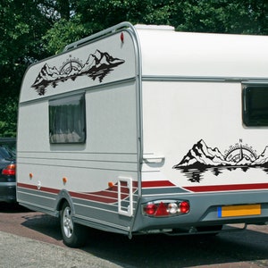 Pegatinas universales para caravanas, Vinilos para caravanas, Vinilos para autocaravana, Adhesivos para autocaravana, Vinilos para caravana, Campamento, Adhesivos grandes o adhesivos EGA_173.6