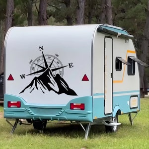 Pegatinas universales para caravanas, Vinilos para caravanas, Vinilos para autocaravana, Adhesivos para autocaravana, Vinilos para caravana, Campamento, Adhesivo grande EGA_FER_173.4