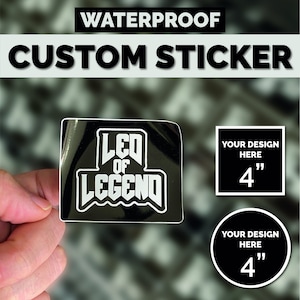 1000 Pieces 4" Custom Vinyl Stickers Die Cut Stickers Logo Stickers Full Color Custom Custom Clear Stickers Transparent Stickers EGA_FER_172