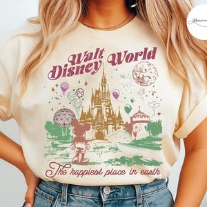 Retro Theme Park Comfort Colors Shirt, Vintage Cartoon Friends Tee, Magic Castle Trip Shirt, 2025 Family Vacation Shirt, Unisex Travel Tee