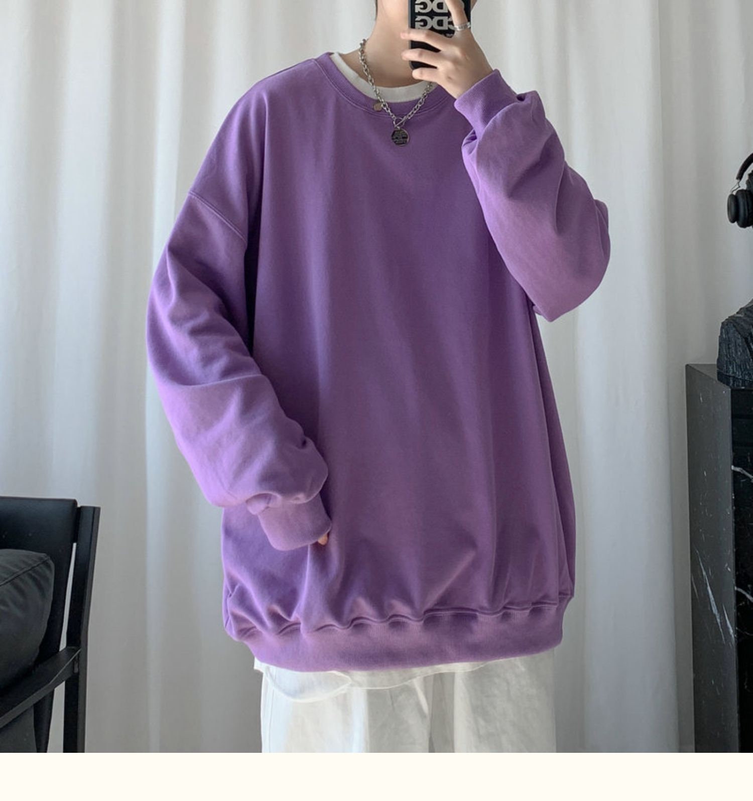 Oversized Korean Harajuku Style Sweatshirt Sweater Punk - Etsy