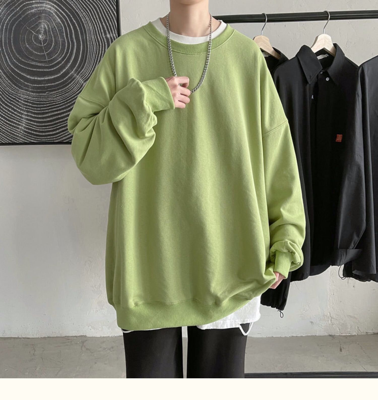 Oversized Korean Harajuku Style Sweatshirt Sweater Punk - Etsy