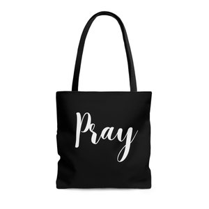 Pray Tote Bag, Inspirational Gifts, Christian Gift, Religious Gifts, Bible Verse Tote Bag, Easter Gift, Christmas Gift for Churchmates