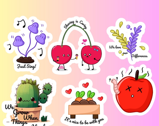 Cute Kawaii Anime Stickers Set, Perfect Gift for Teens, Fun Bullet Journal Decals, Scrapbooking Essential, Unique Gift for Friends