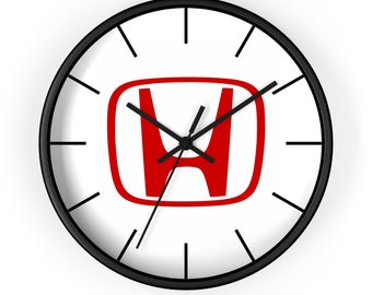 10-Inch Honda Logo Wall Clock - Timeless Elegance for Honda Enthusiasts, Perfect Gift for Racers, Car Lovers, Honda Lovers