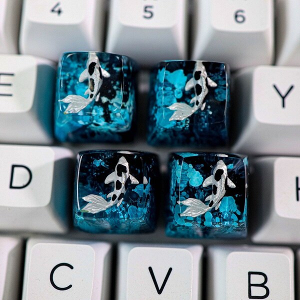 Koi Fish Resin Keycap - Etsy