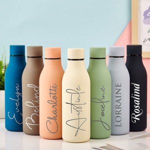 Personalized Water Bottle, Engraved Name Bottles, Insulated Bottles, Bridesmaid Tumblers, Bridesmaid Proposal Gifts, Wedding Water Bottles