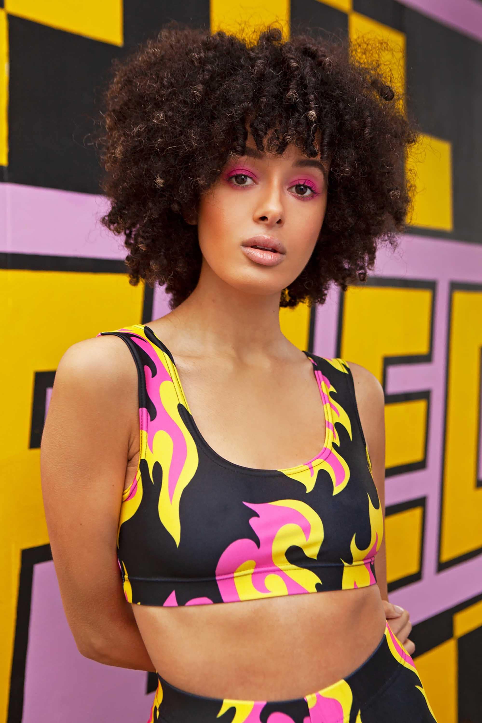 Flame Crop Top Bralet