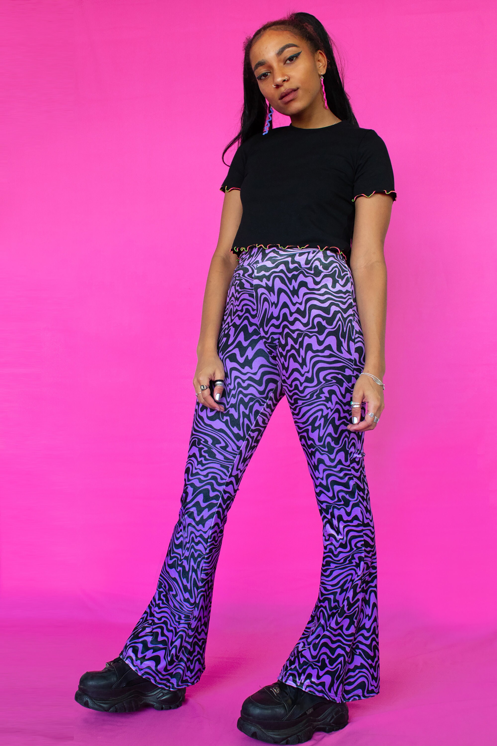 Velour bell best sale bottoms