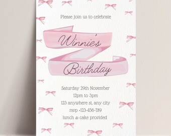Retro Themed Party Invite Customisable Digital Download Template - Etsy