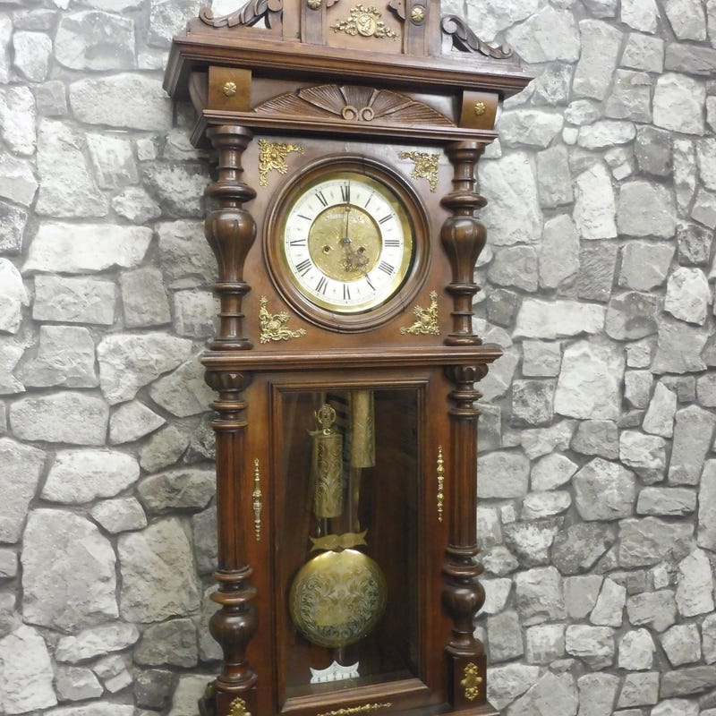 Antique Wall Clock - Etsy