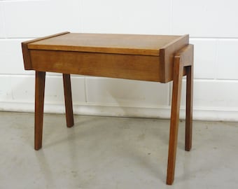 Vintage Teak Wood Table Magazine Table Scandanavian Danich 1960s