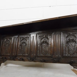 Big antique wooden Coat Rack Wall Rack oak wood 1920s