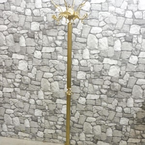 Hollywood regency Standing Coat Rack Mid Century Brass Coat Rack Italian